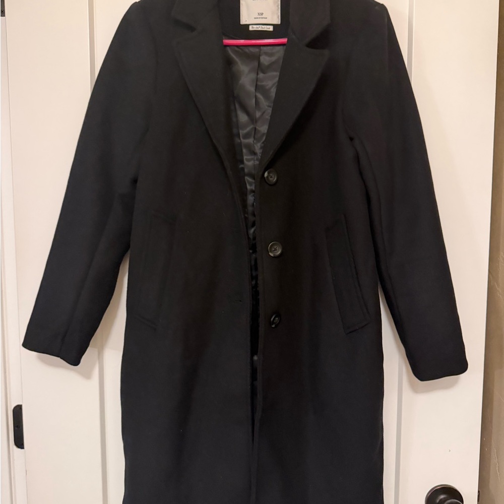 Woman Black Overcoat wool